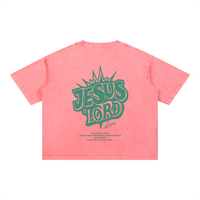 Load image into Gallery viewer, Jesus is Lord - Mineral Wash Boxy Cotton T-Shirt