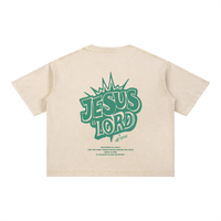 Load image into Gallery viewer, Jesus is Lord - Mineral Wash Boxy Cotton T-Shirt
