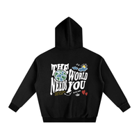 Load image into Gallery viewer, The World Needs You - Oversize Fleeced Hoodie