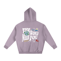 Load image into Gallery viewer, The World Needs You - Oversize Fleeced Hoodie