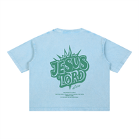 Load image into Gallery viewer, Jesus is Lord - Mineral Wash Boxy Cotton T-Shirt