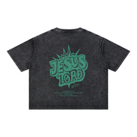 Load image into Gallery viewer, Jesus is Lord - Mineral Wash Boxy Cotton T-Shirt
