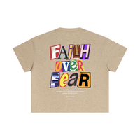 Load image into Gallery viewer, Faith Over Fear - 2 Timothy 1:7 - Essential Cotton Boxy T-Shirt
