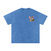 Load image into Gallery viewer, Faith Over Fear - 2 Timothy 1:7 - Snow Washed Oversized Cotton T-Shirt