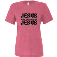 Load image into Gallery viewer, Char Pink Triblend - FRONT